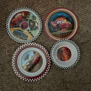Cars Plastic Dish Set